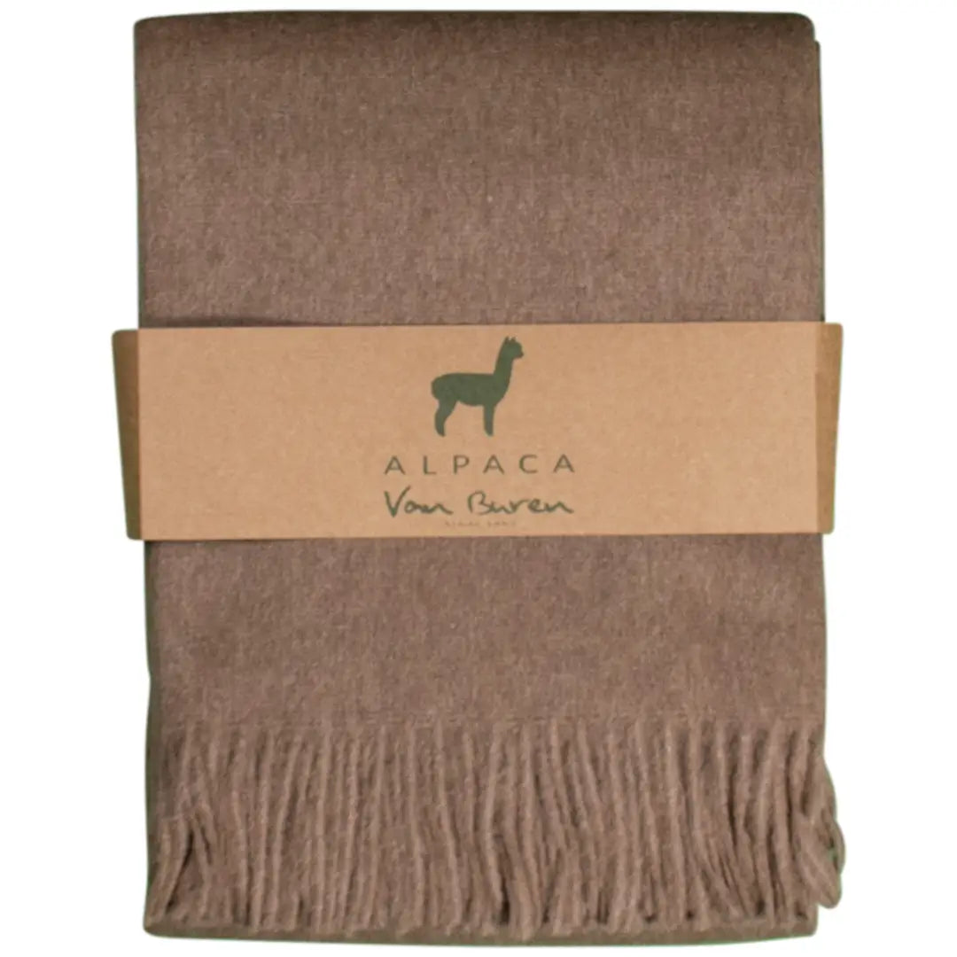 Alpaca wool throw - Caramel 200 x 150