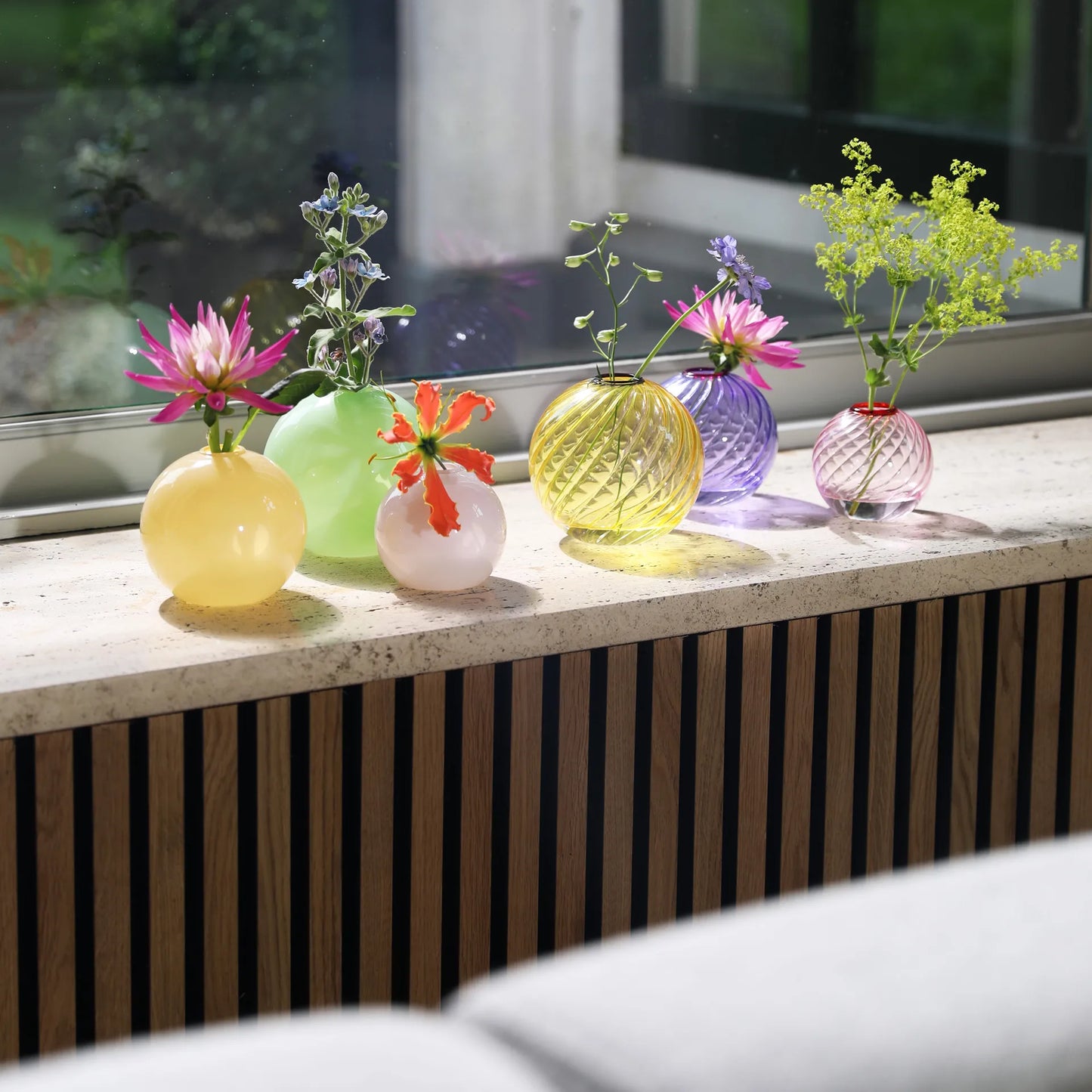 Vase Bubblegum en verre