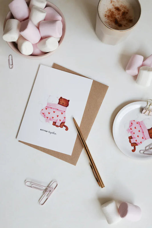Chats Better Together - Carte de voeux