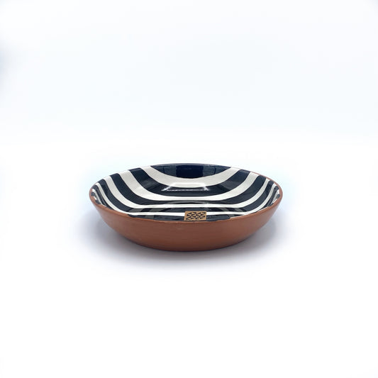 Casa Cubista Black Bold Stripe Bowl