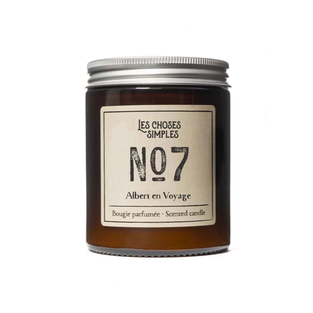 Bougie N°7 Albert en voyage