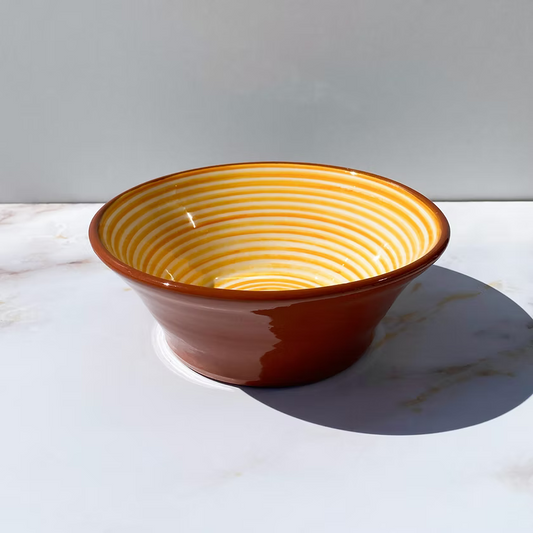 Bol / coupelle Bleu Canard Medium Classic Stripe Casa Cubista