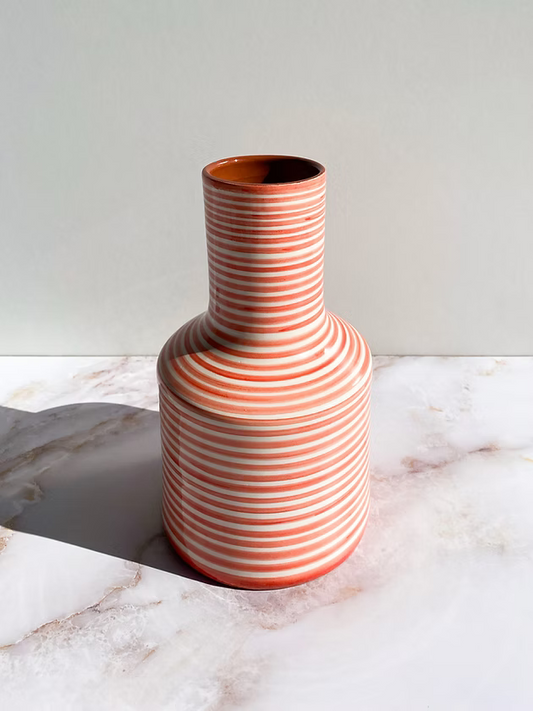 Mini vase garafe Rose Classic Stripe Casa Cubista
