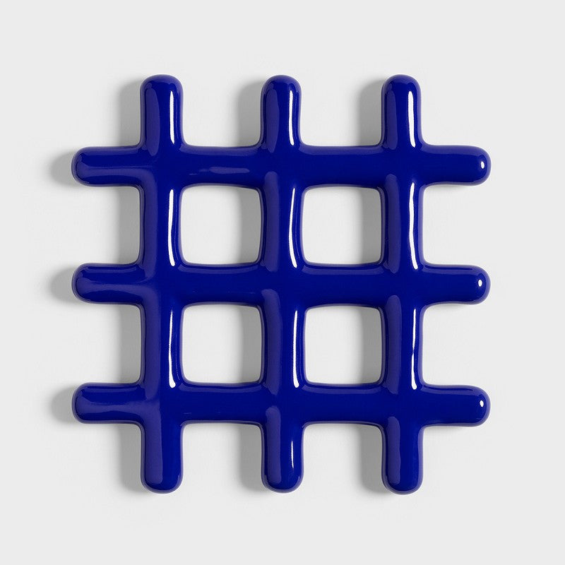 Dessous de plat grille bleu