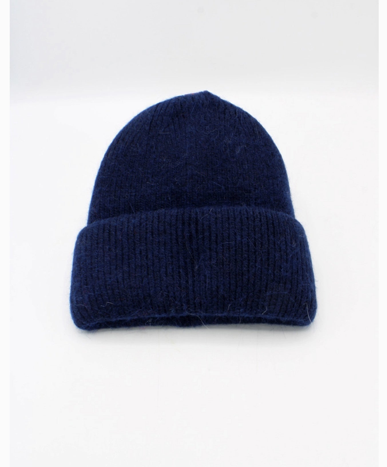 Bonnet Uni Angora Marine