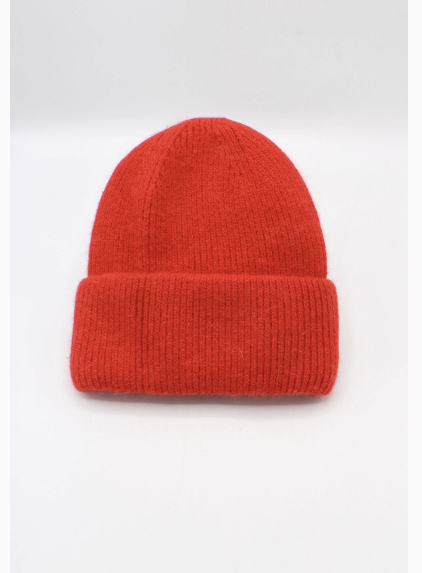 Bonnet Uni Angora Rouge
