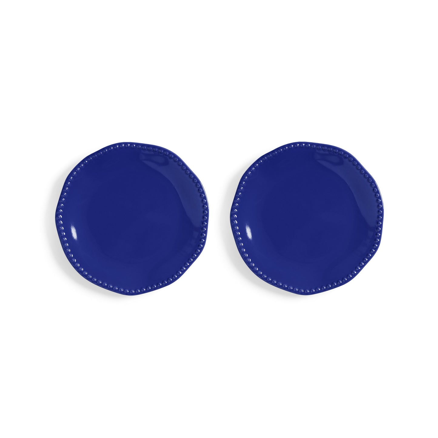 Assiette bleue set de 2