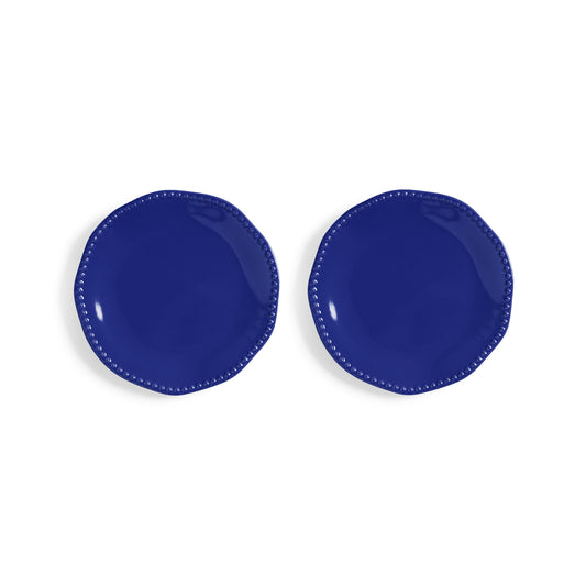Assiette bleue set de 2