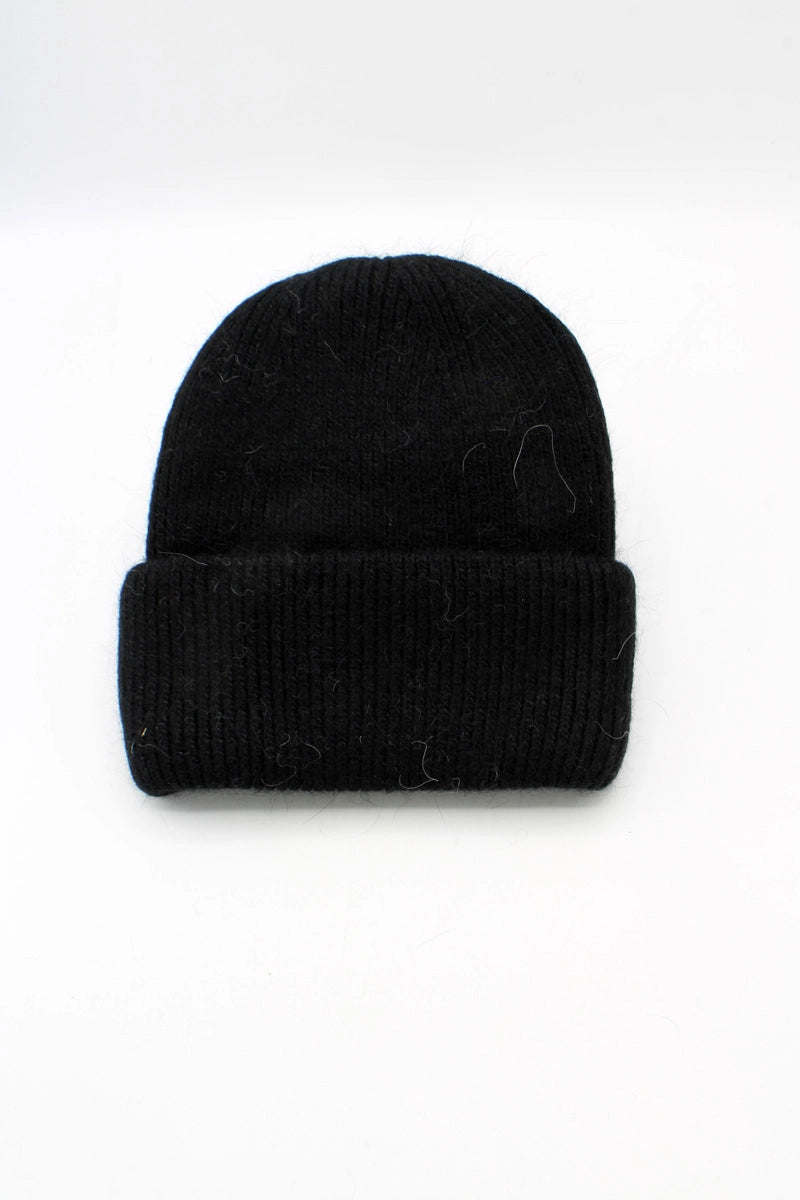 Bonnet Uni Angora Noir