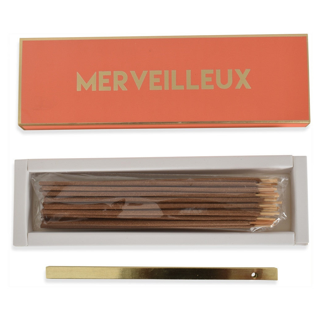 Encens bâtonnets Merveilleux patchouli avec support