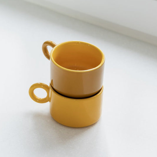 Mug Chiquito jaune moutarde set de 2