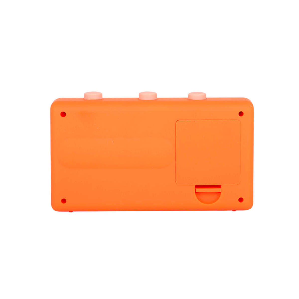 Horloge réveil rétro orange