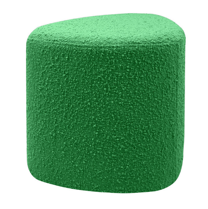 Tabouret Eve tissu bouclette vert