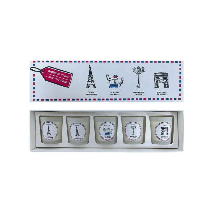 Coffret de 5 bougies Titi