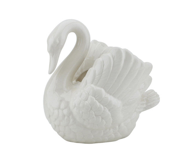 Vase cygne blanc