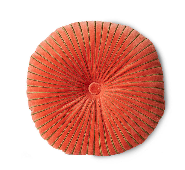 Coussin rond orange