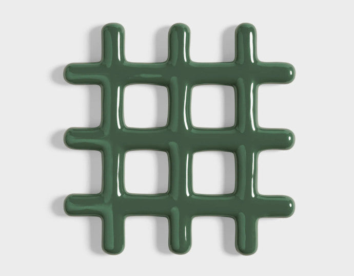 Dessous de plat grille vert