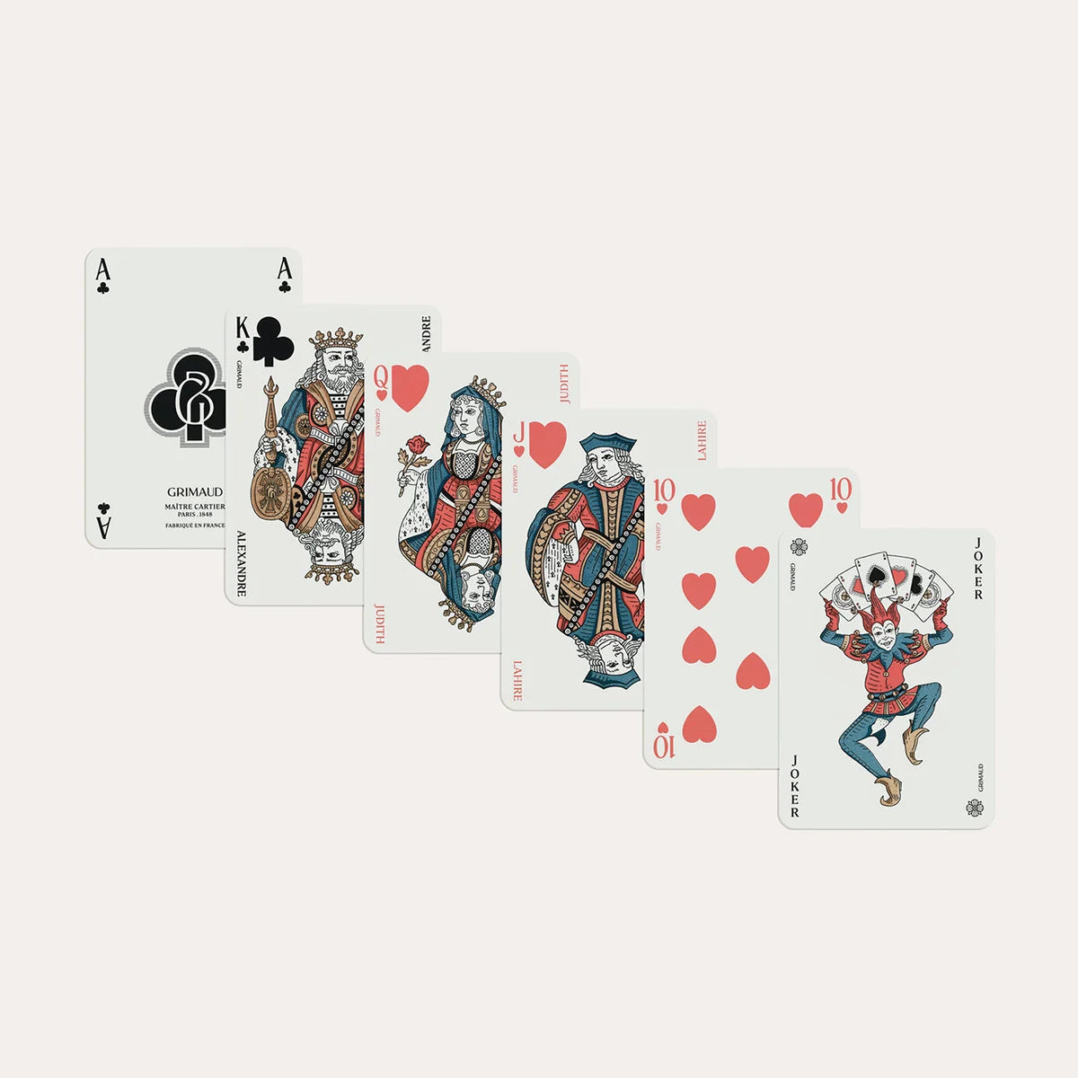 N°201 : Cartes à Jouer (Rouge Corail) Grimaud