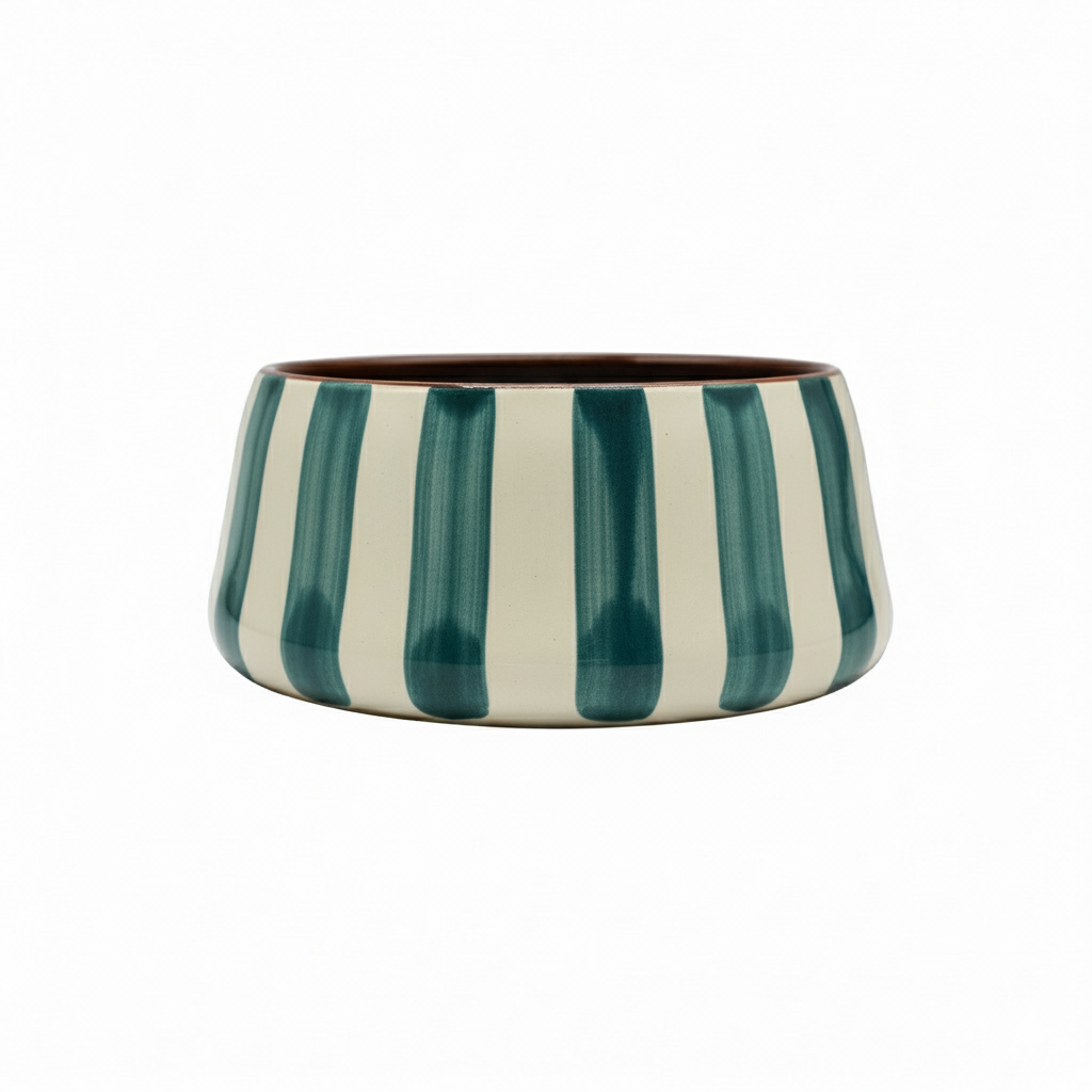 Casa Cubista Bold Stripe Conical Bowl / Pocket Organizer