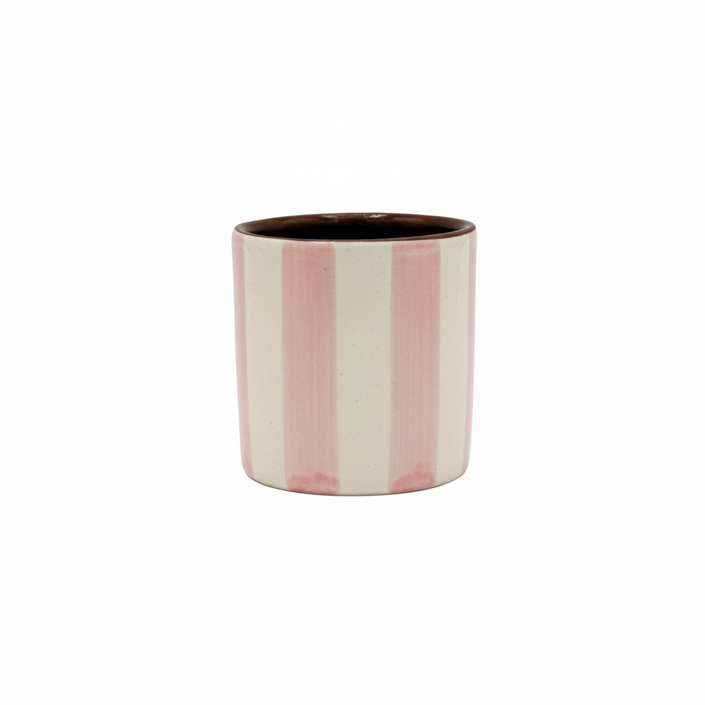 Tasse à espresso rose Vertical Stripe Casa Cubista