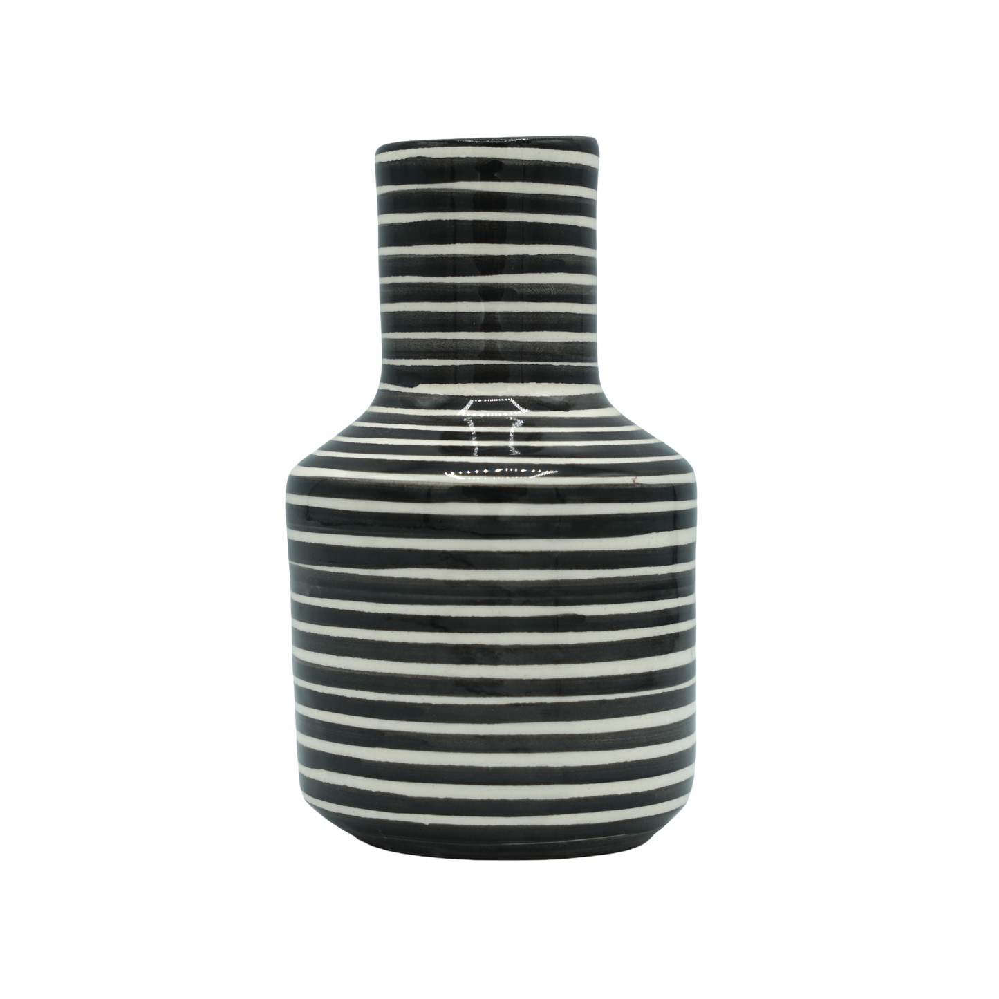 Mini vase garafe Noir Classic Stripe Casa Cubista