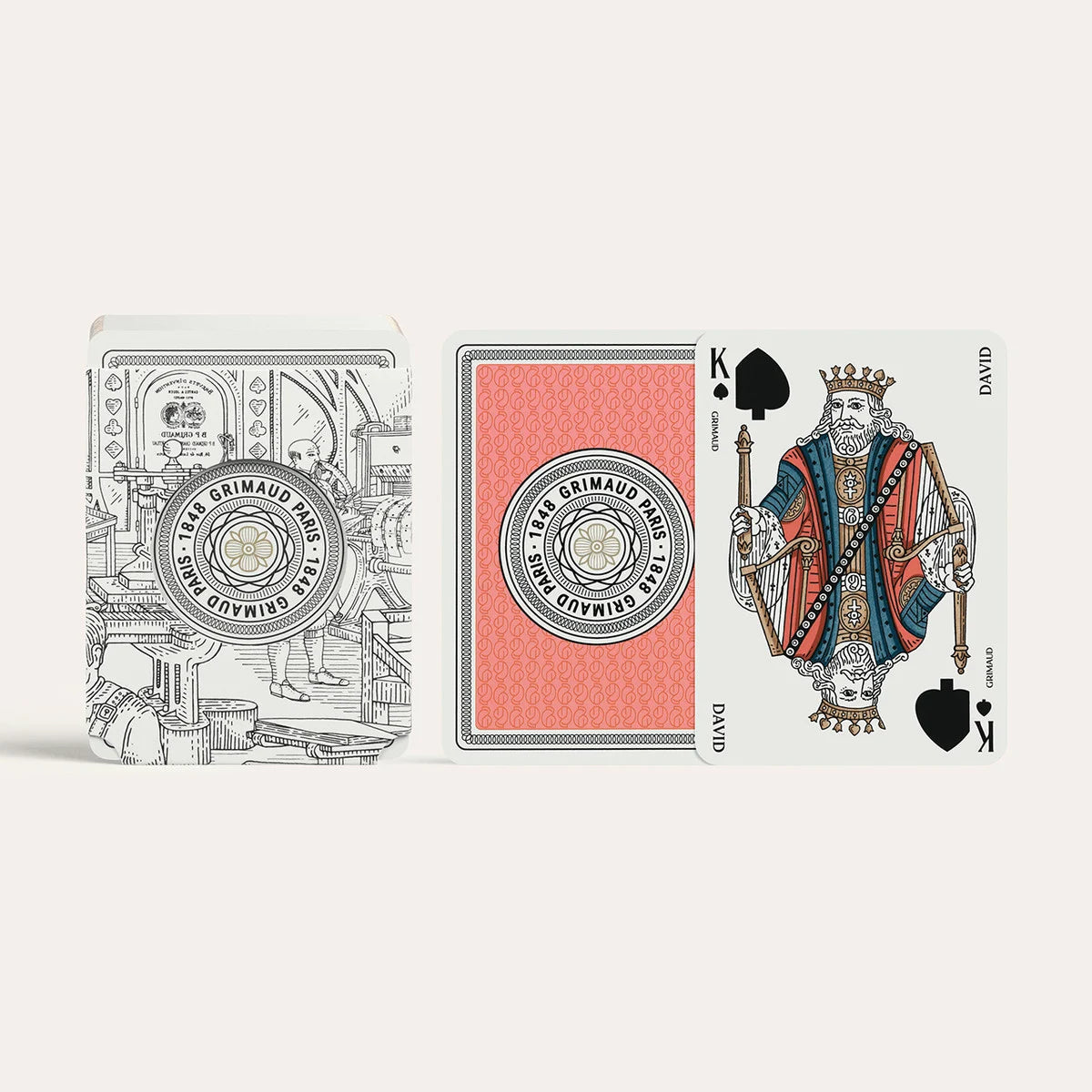 N°201 : Cartes à Jouer (Rouge Corail) Grimaud