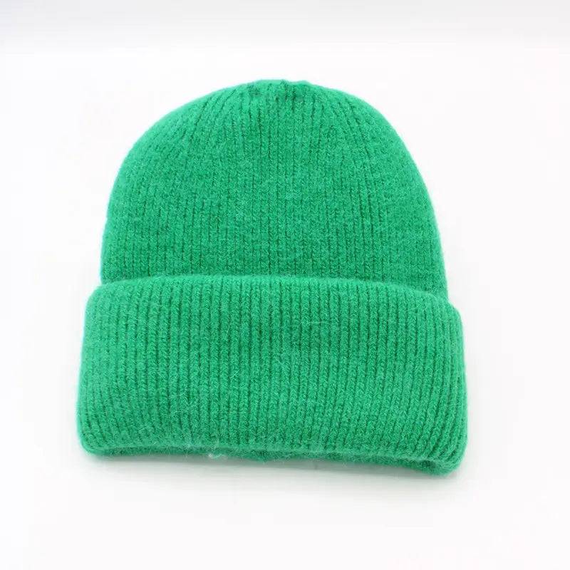 Bonnet Uni Angora Vert