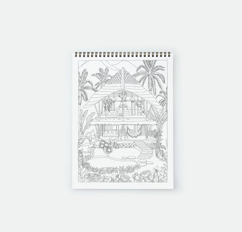 Livre de coloriage Exotic Bathtub