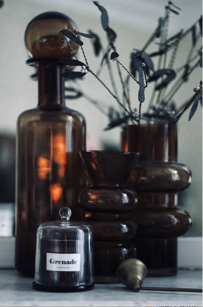 Bougie cloche grenade