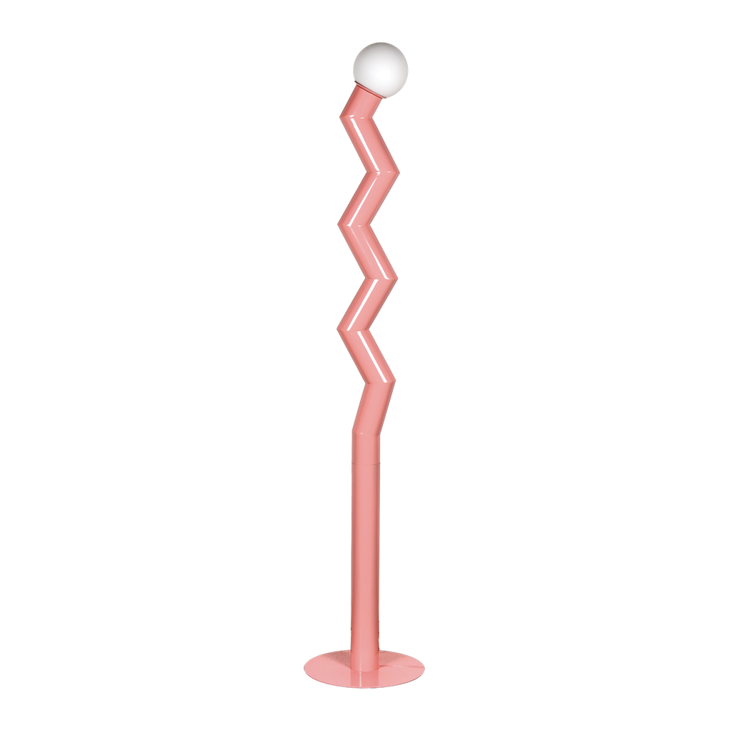 Lampadaire zigmo rose