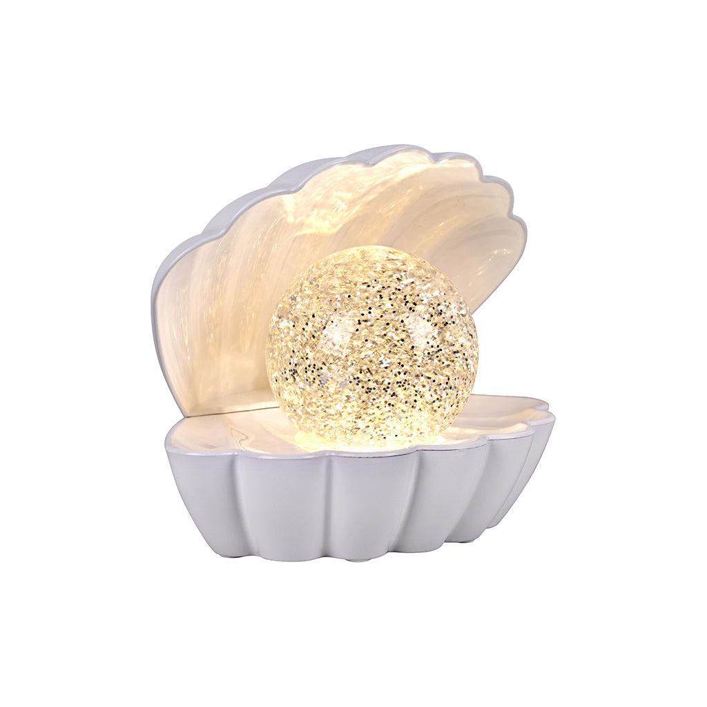 Lampe Coki blanche à paillettes