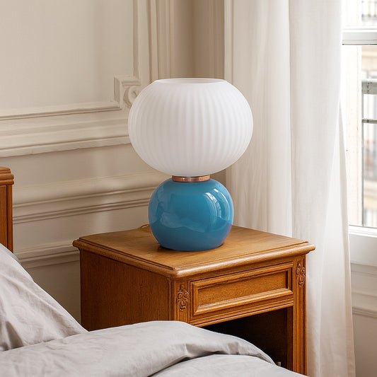 Adonis Frosted Blue Lamp