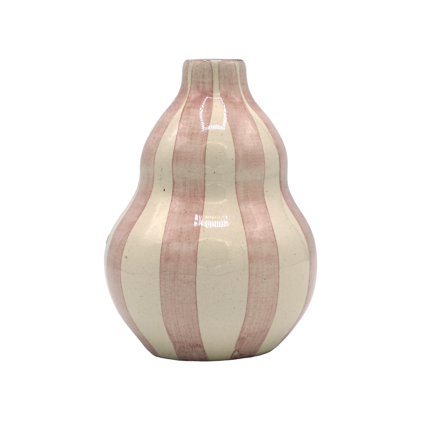 Mini vase gourde rose Bold Stripe Casa Cubista