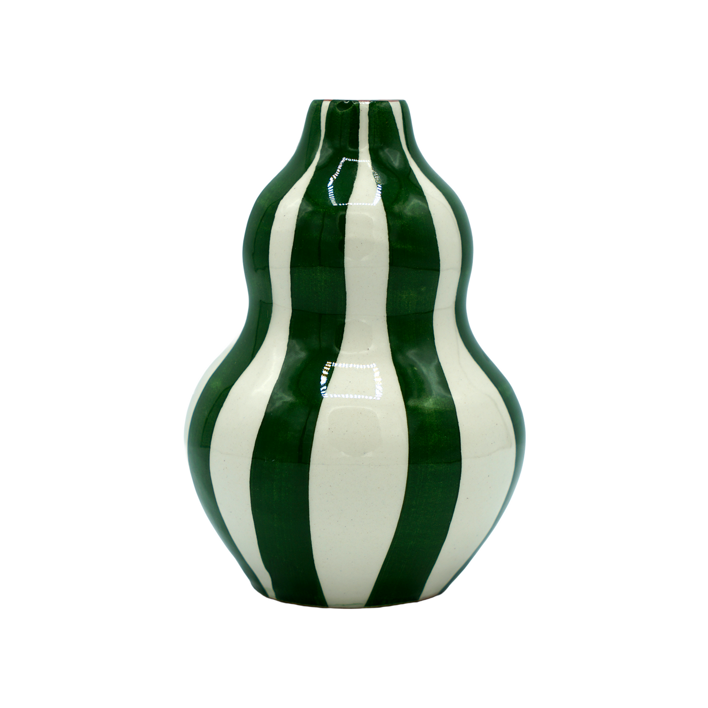 Mini vase gourde Vert Bold Stripe Casa Cubista