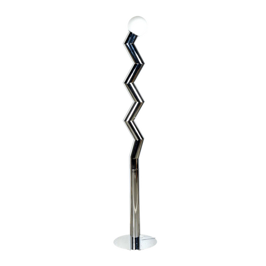 Lampadaire zigmo chrome