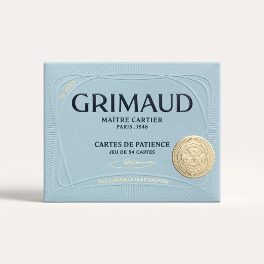 N°600 : Cartes de Patience (Bleu Dauphin) Grimaud