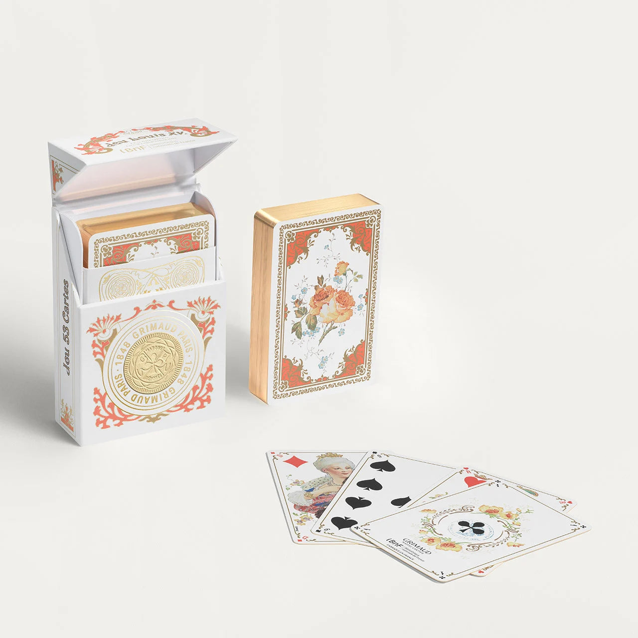 No. 201: Grimaud Playing Cards (Coral Red)