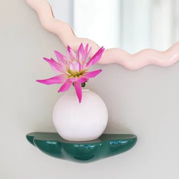 Vase Bubblegum rose en verre