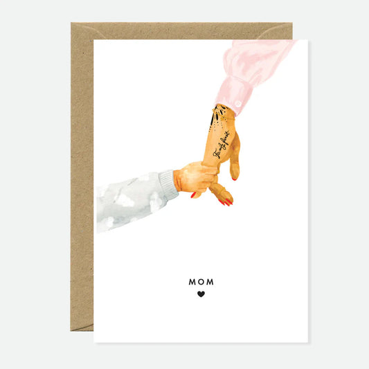 Mom and Baby Hand - Carte de vœux