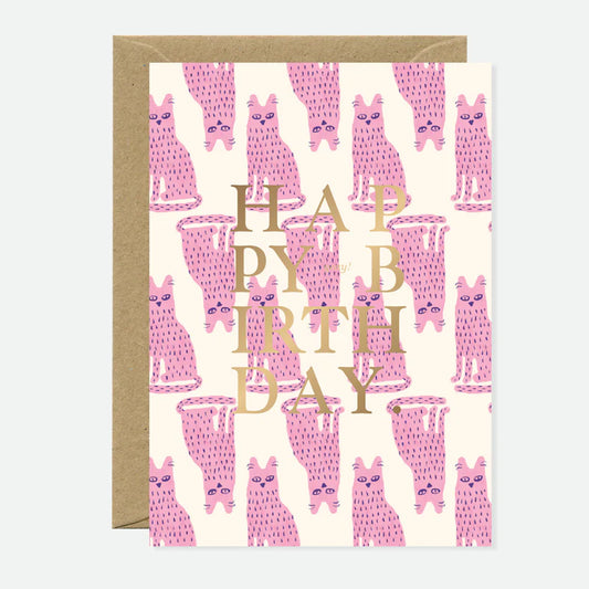 Happy Birthday Stinky Cat - Carte de voeux