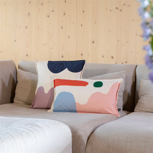 Coussin Collage Square jaune