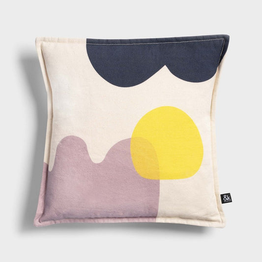 Coussin Collage Square jaune