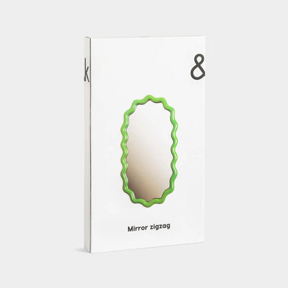 Miroir Zigzag vert