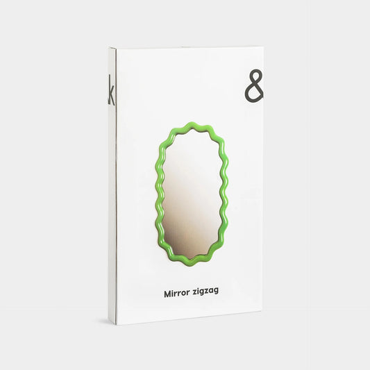 Miroir Zigzag vert