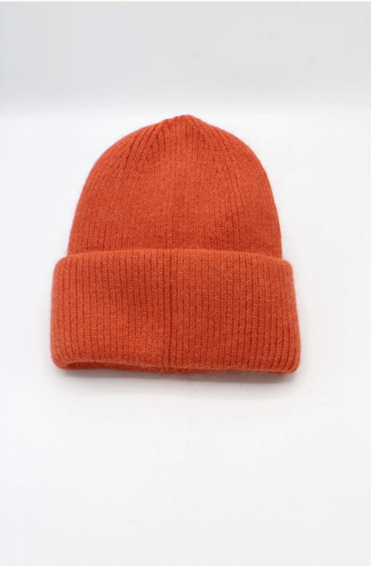 Bonnet Uni Angora Rouille