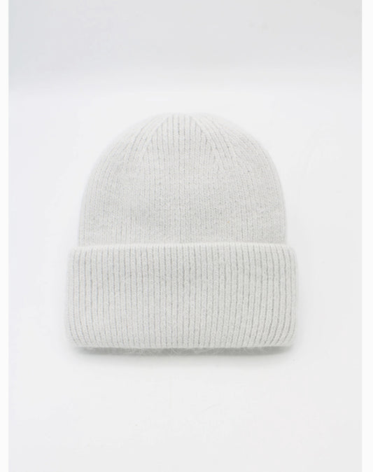 Bonnet Uni Angora Blanc