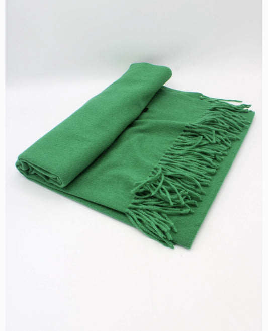 Echarpe sensation cachemire verte