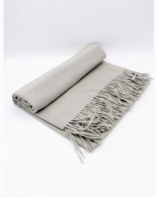 Echarpe sensation cachemire gris clair