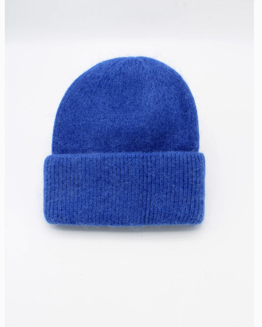 Bonnet Uni Angora Marine clair