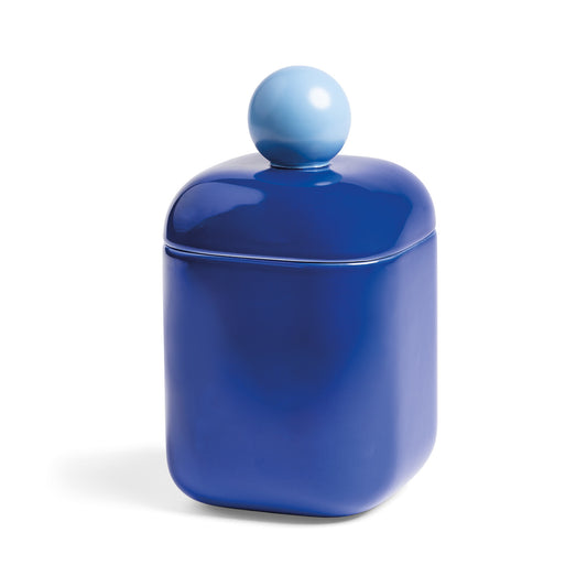Boîte céramique bleue